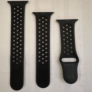 Apple Nike Sport Band - Black/Black, M/L (45mm)